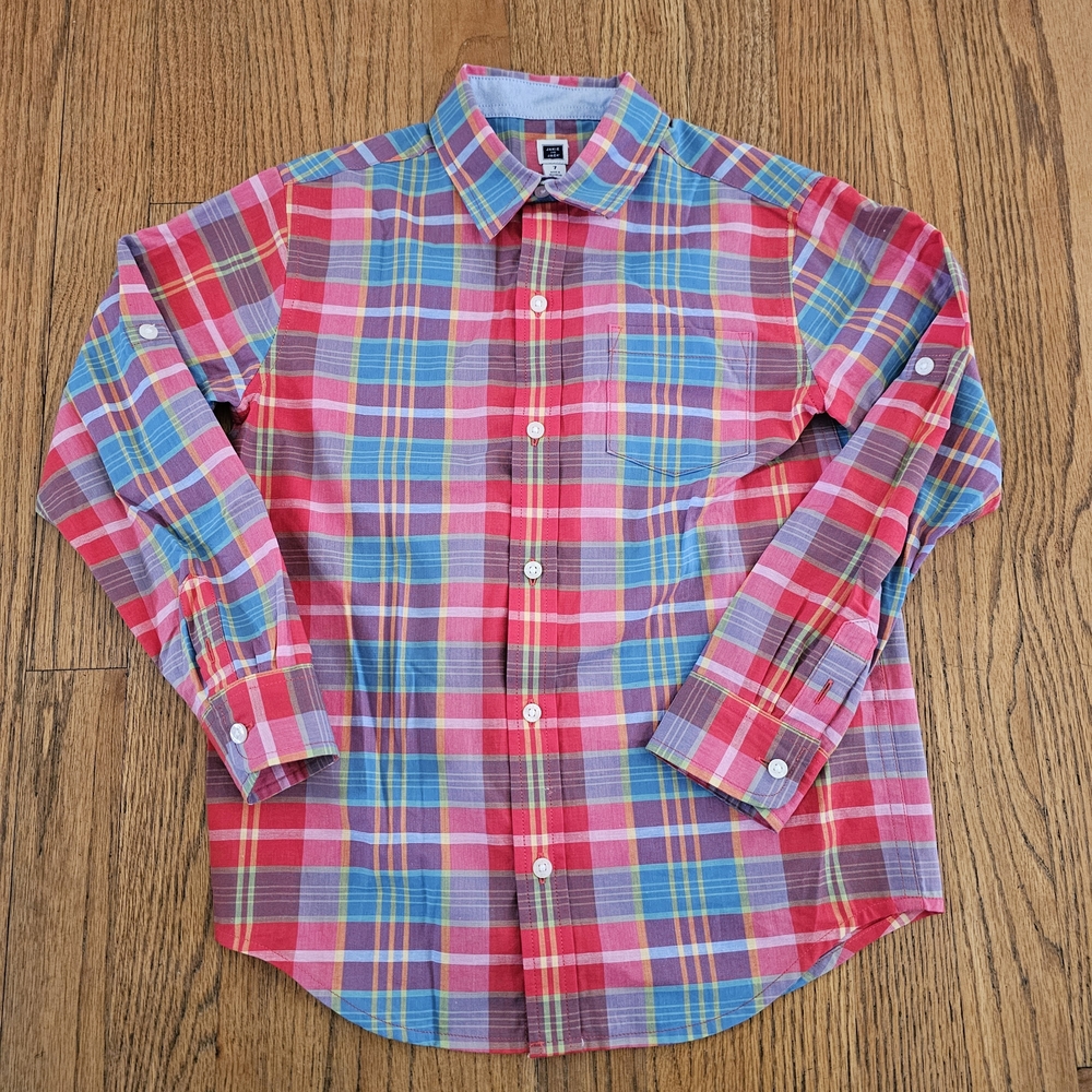 Janie And Jack Boys Plaid Shirt Size 7